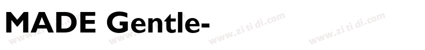 MADE Gentle字体转换